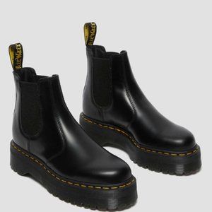 Dr. Martens POLISHED SMOOTH PLATFORM CHELSEA BOOTS 2976 - On trend! Worn twice!